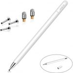 MEKO Stylus Pens for Touch Screens, Stylus Pen for iPad, Tablet Stylus Pencil with Magnetic Cap, High Sensitivity & Fine Point Universal for Android/Phone/iPad Pro/Air/Android/and All Devices (White)