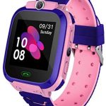 Smart Watch for Kids with LBS Track- SOS Anti-lost Children’s Smartwatch Phone with Camera Touch Screen Voice Chat Flashlight Alarm Game for 4-14 Year Boys Girls Birthday Gifts