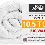 ROHI Basics Duvet & 2 Deluxe Pillows – Single, Double, King & Super King – 4.5/10.5/13.5/15 TOGS – MULTIPLE PACK OFFER!! BEST PRICE & QUALITY ON AMAZON!! (Soft Polycotton, 10.5 Tog Double Duvet & Pillow Pair (Spring))