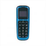 JJA 2020 World smallest Phone Long CZ V2 Bluetooth Dial-er 3 in 1 Unlocked Low Radiation 0.66″ mini Plastic Mobile Phone Hands Free Support FM Radio, GSM Network (Blue)