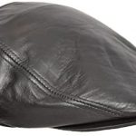 Genuine Black Leather Flat Cap English Granddad Hat Baker-boy Classic Cap – Arthur