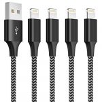 iPhone Charger Cable, Lightning Cable [4Pack 0.3M+1M+2M+3M] Nylon Braided iPhone Charger Fast Charging Cable Lead for iPhone 11 Pro Xs Max XR X 8 7 6 6s Plus SE 5s 5c 5 iPad iPod