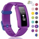 Aveegel Compatible with Fitbit Ace 2 Strap for Kids 6+, Soft Silicone Waterproof Bracelet Accessories, Sport Bands Colorful Wristbands for Fitbit Inspire HR & Ace 2 Boys Girls
