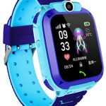 Topsale-ycld Children Smart Watch Touch Screen Heart rate monitoring Remote Camera SOS Call Anti-lost Tracker Wrist 2G Network Ultra-Long Battery Life for 3-12years ( Blue Waterproof )