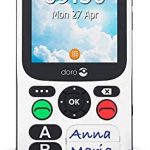Doro 780X Unlocked 4G Dual SIM Easy Mobile Phone for Elderly with Simplified Keypad, GPS Localisation and Charging Cradle Included (White)