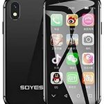 JJA BROS 2020 Upgraded SOYES XS Mini 4G Mobile Phone with Face ID 3.0″ 3GB 32GB Android 6.0 1580mAh WiFi GPS Glass Body Backup Smartphone (Black)