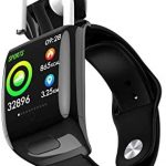Smart Watch with Bluetooth Wireless Earbuds,Bluetooth Wireless Headset Smart Bracelet 2 in 1, Touch Screen Sports Sleep Music Wristband Headphones Heart Rate Blood Pressure Exercise Weather Tracker