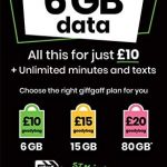 Giffgaff Nano/Micro/Standard SIM. Top Tariff Offers Unlimited Calls, Text, Internet Data. Great Peace of Mind Sim – Just Pay As You Go – no Contract. Multi Size, Fits All Devices. £5 Bonus Credit When You Topup £10 First Time.
