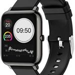 RKINC Smart Watch, Fitness Trackers with Step Calorie Counter Sleep Monitor Activity Tracker, IP67 Waterproof Smartwatch 1.4″ Full Touch Color Screen, Smart Bracelet Pedometer for Women and Men(Black)