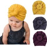 DRESHOW Newborn Hospital Hat Infant Baby Hat Cap with Big Bow Soft Cute Knot Nursery Beanie,One Size