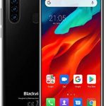 Blackview A80 pro Unlocked Mobile Phone 4G, 6.49 inch HD+ Screen, Helio P25 4GB+64GB, Four Rear Camera, 4680mAh Battery Fast Charge, 8.8mm Thickness, Android 9.0 DUAL SIM Smartphone, Type-C, Black