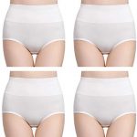 wirarpa Ladies Knickers Cotton Full Briefs High Waisted Underwear Panties for Women Multipack