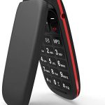 Ushining Unlocked Flip Mobile Phone Pay as You Go Simple GSM Dual SIM Basic Button Sim Free Clamshell Feature Phone 1.8″……(Black)