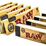 RAW [5 Packs Classic King Size Papers with [4 Booklets] Rolling Tips