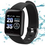 Smart Watch, 1.3″ Touch Fitness Trackers Heart Rate and Sleep Monitor, Step Counter, Multiple Sports Modes Tracking, IP67 Waterproof Pedometer Watch for iOS and Android Phones for Men, Women and Kids