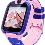 Kids Smartwatch with Two-Way Call SOS Games Camera Music,1.54 inch Touch Screen for Boys Girls Birthday (Pink)