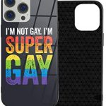 TosaWCAP I’m Not Gay I’m Super Gay Design For iPhone 12 Pro Max Case Shockproof TPU Protective Bumper Case