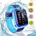 Orgrul Kids Smart Watch, Smartwatch Phone for Boys withwith LBS Tracker, Two-Way Call, Alarm Clock, IP67 Waterproof, for 3-14 Year Children Birthday Holiday (Blue)